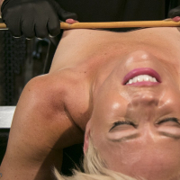 Bound Helena Locke gets her Snatch vibrated