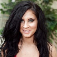 Foxy teenage brunette Bettina DiCapri taking off her bikini