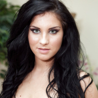 Foxy teenage brunette Bettina DiCapri taking off her bikini