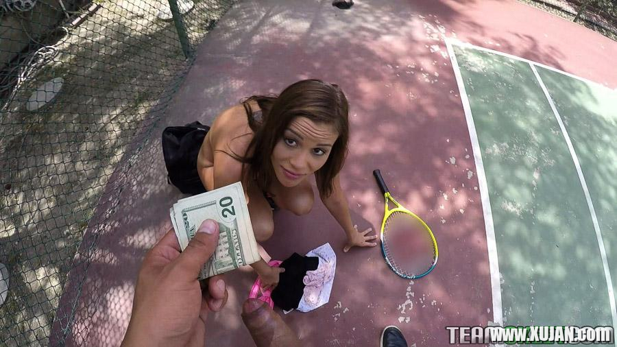 Brunette coed Karter Foxx puts out for some cash - Photo #3101709
