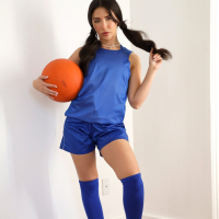 Sporty girls Jane Wilde and Leana Lovings share a rock hard dick
