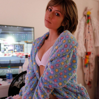 Shy model Daphne Dare reveals her nipples and bubble butt
