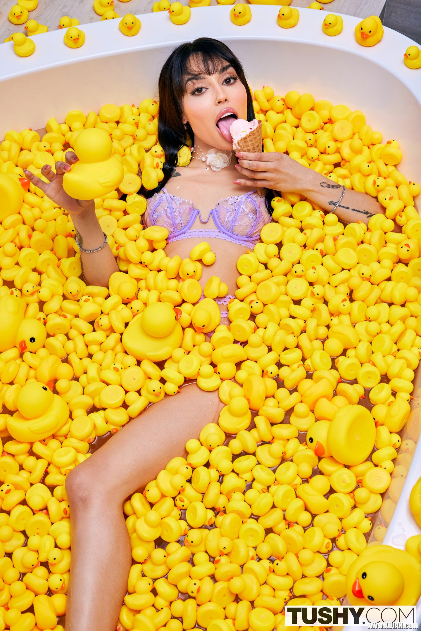 Tattooed Vanessa Sky sucking Christian Clays big cock for Tushy studio - Photo #3123177