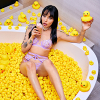 Tattooed Vanessa Sky sucking Christian Clays big cock for Tushy studio