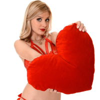 Sexy Anna Tatu shows her Muff wearing red Lingerie