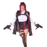 Redhead Octokuro Model with big tits wearing black high heels having fun