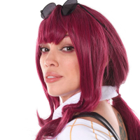 Redhead Octokuro Model with big tits wearing black high heels having fun