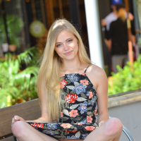Blonde Alex Grey with hot ass and natural tits fingering herself in public