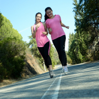 Outdoors running and butt showing by Stella Cox and Francesca DiCaprio
