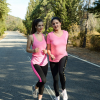 Outdoors running and butt showing by Stella Cox and Francesca DiCaprio