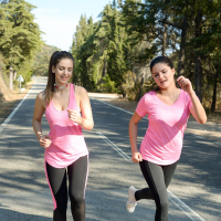 Outdoors running and butt showing by Stella Cox and Francesca DiCaprio