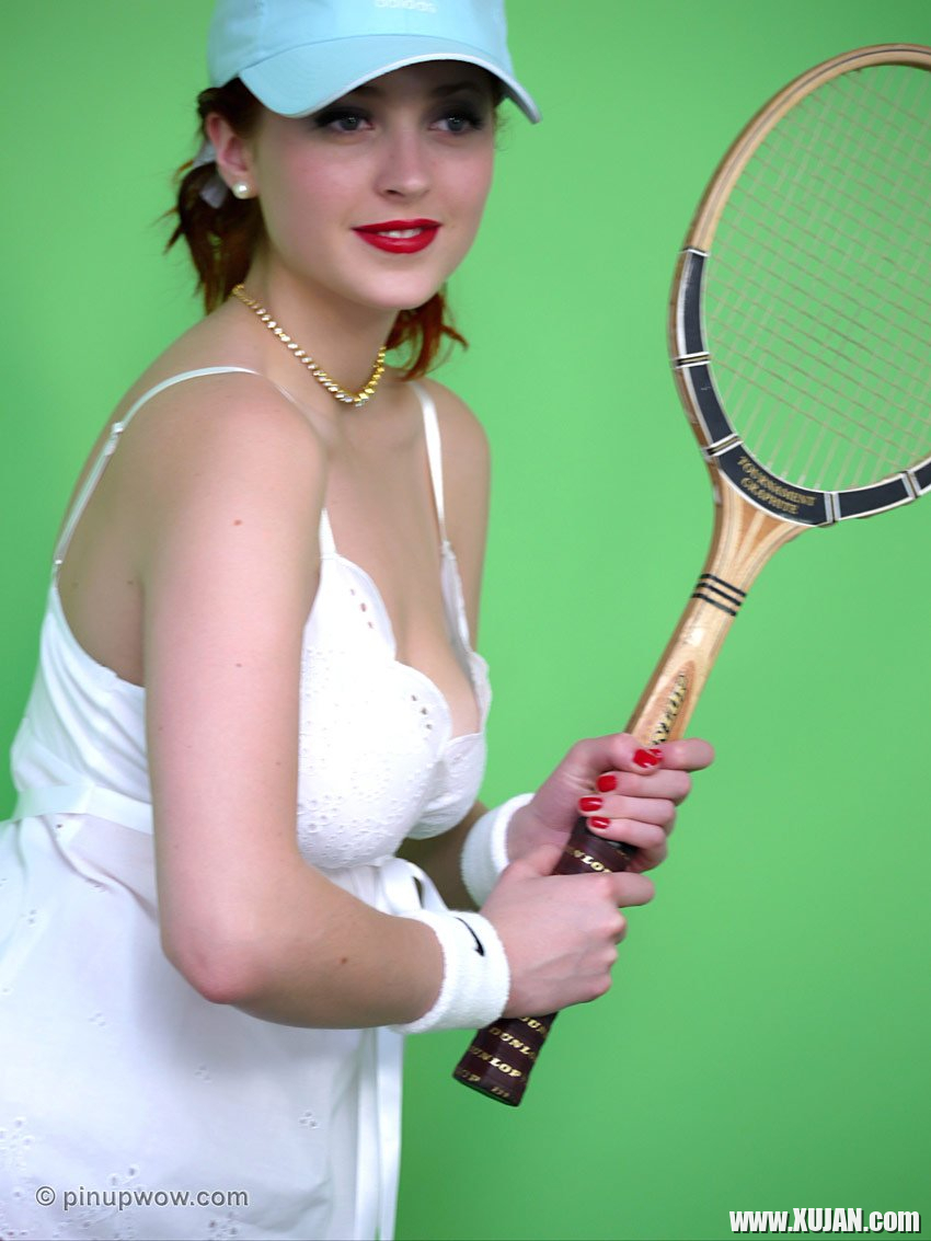 Busty Tennis Player Lucy Vixen eating Strawberries - Photo #3154695