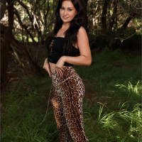 Good looking Demi Fray showing off her hot ass and natural tits
