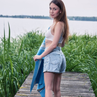 Picnic ends with amazing striptease by small tits GF Nicole Heavens