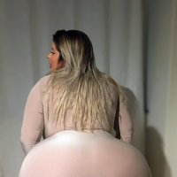BBW babe Natasha Crown shows off in calvins and a tiny oily thong
