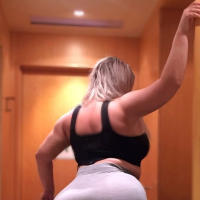 BBW big butt babe Natasha Crown undressing