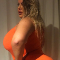 Amazing BBW Natasha Crown shows off her huge ass and tits indoors and out