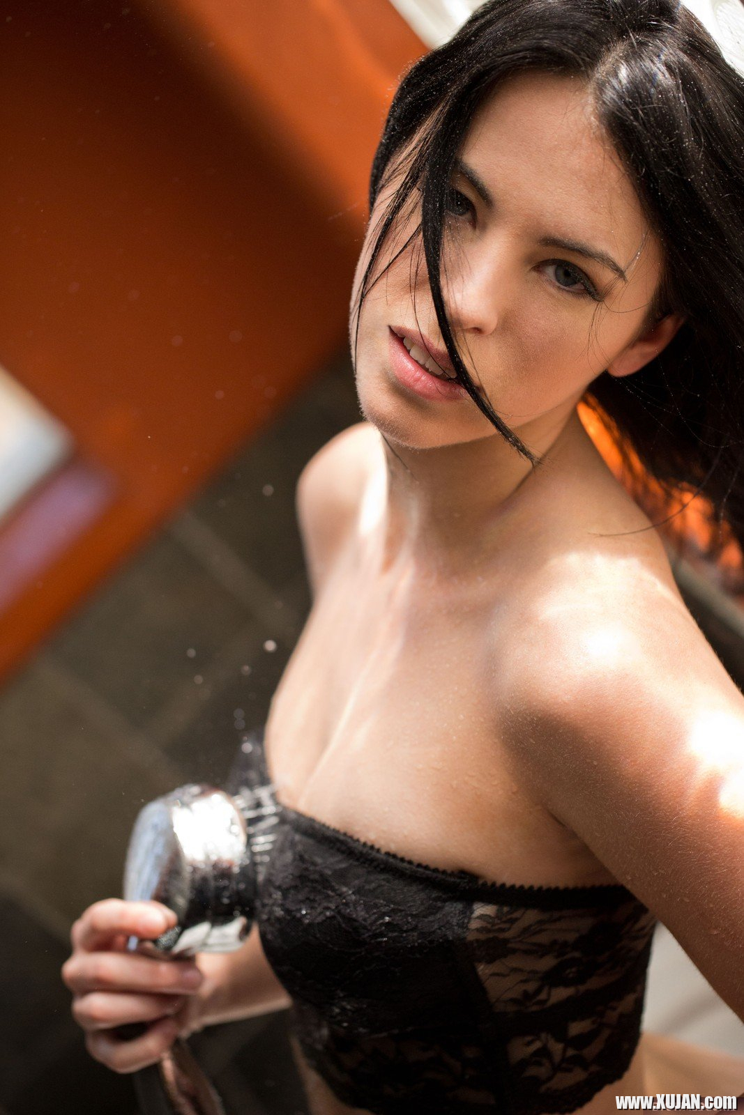 Horny Veronica Radke masturbating in the Shower - Photo #3163373