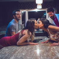 Vienna Black goes wild in hot Foursome Fucking