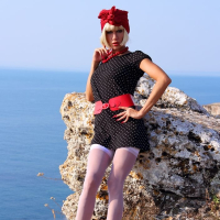 Lily Wow spreads exposing her Pussy out to Sea