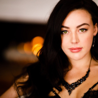 Dark haired beauty Whitney Wright in black stockings shagging 2 black guys