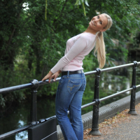 Breath taking blonde hottie Lizzy Merova baring it all