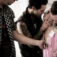Bespeckled Piper Perri banged by 3 horny Dudes