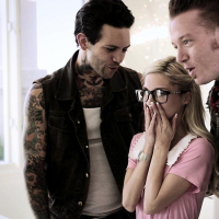 Bespeckled Piper Perri banged by 3 horny Dudes
