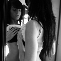 Super sexy chick Eileen Sue having black and white erotic photoshoot