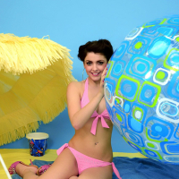 Cute Babe Bryoni Kate takes off her Bikini Top