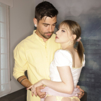 Late night fuck with small tits secretary Melody Marks who loves riding