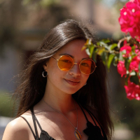 Topless brunette Scarlett Alexis loves posing outdoors for Zishy