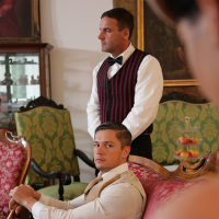 Jessyka Swan fucked by two Gents in a big Mansion
