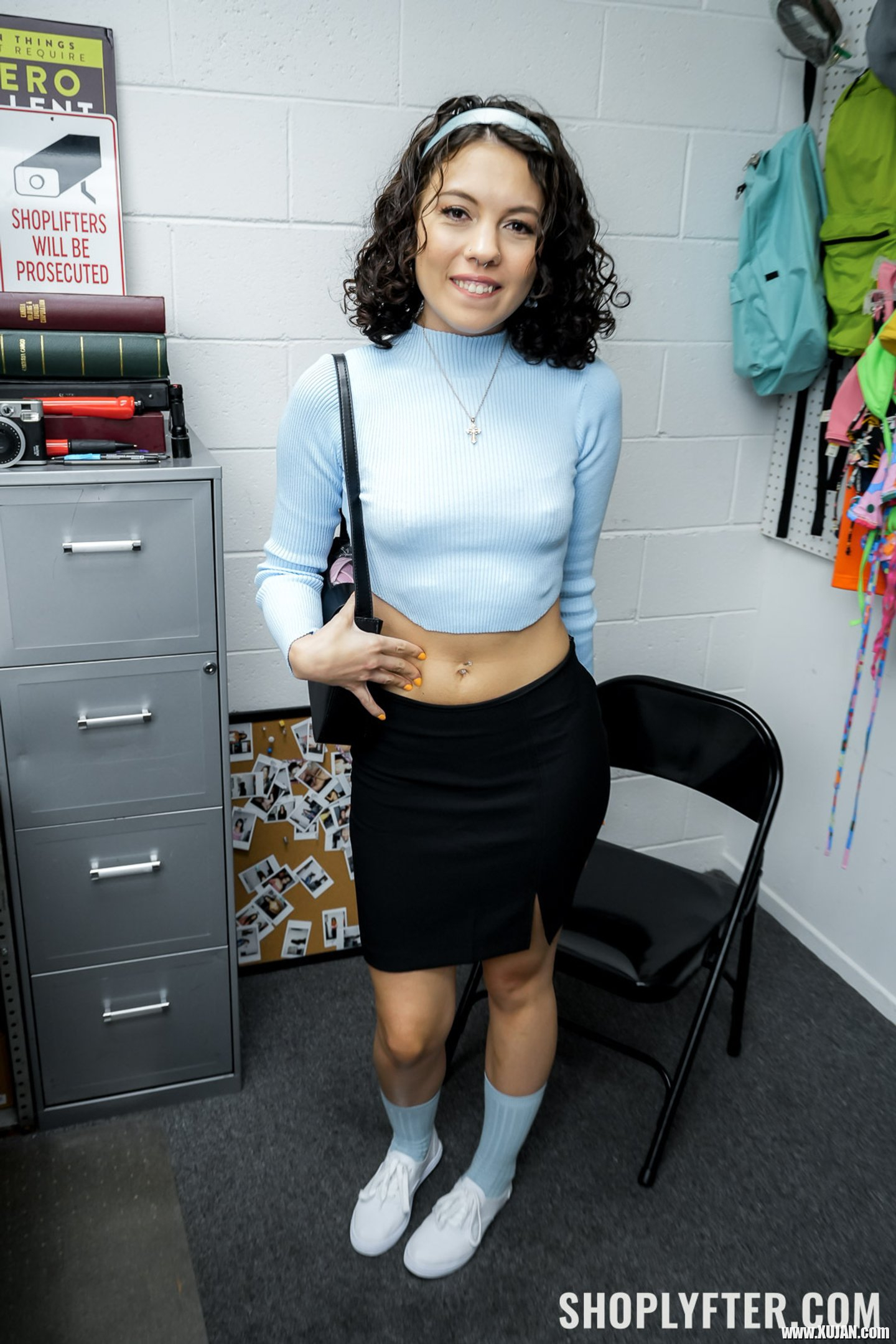 Skinny college chick gets caught for stealing Satine Summers - Photo #3187613