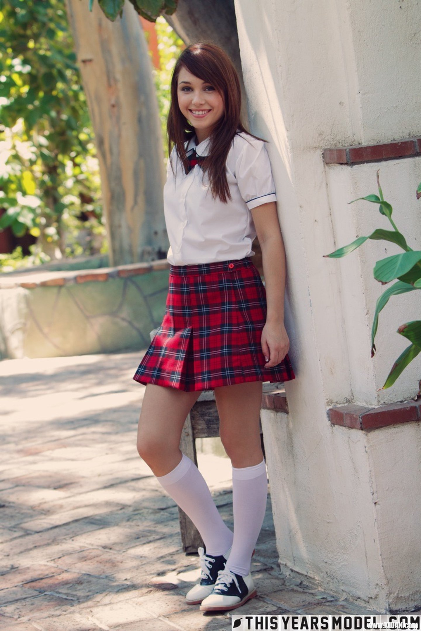 Marissa Mei strips off Schoolgirl Outfit outdoors - Photo #3190435