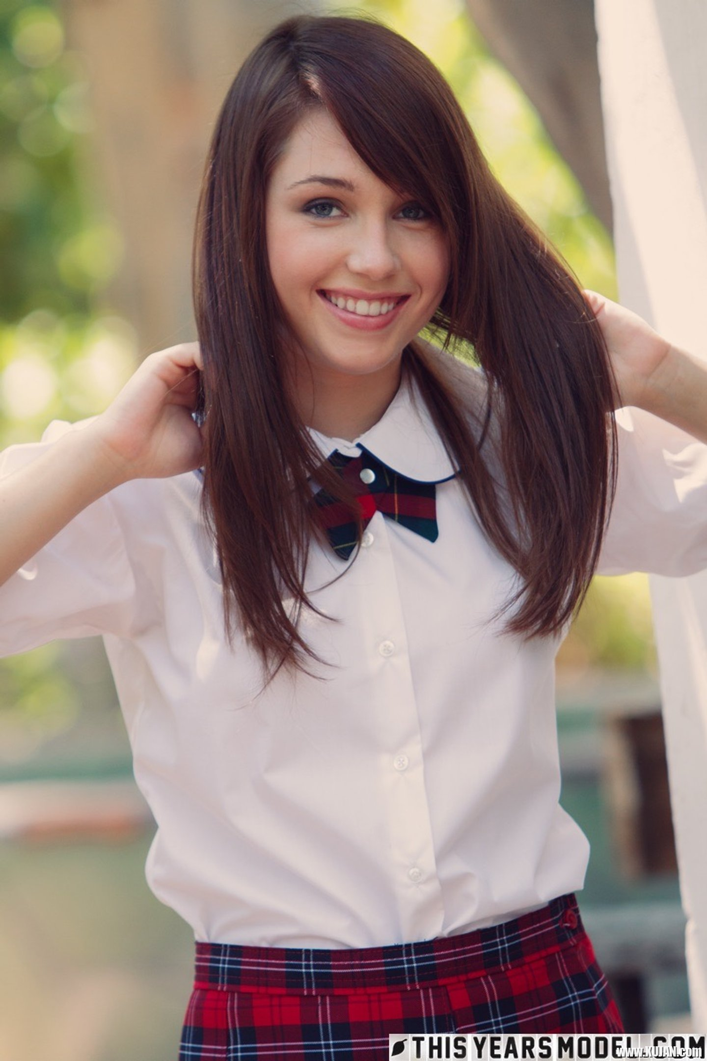 Marissa Mei strips off Schoolgirl Outfit outdoors - Photo #3190437
