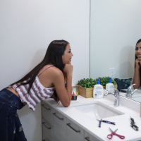 Hot Rachel Rivers takes some intense Satisfaction