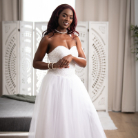 Ebony bride to be Ana Foxxx spreads legs for a white lover