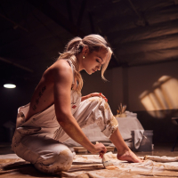 Blonde Mia Molotov wearing red lingerie gets fucked by Dan Damage