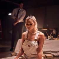 Blonde Mia Molotov wearing red lingerie gets fucked by Dan Damage