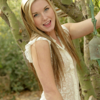 Sweet model Private Jewel flashing her perky Tits