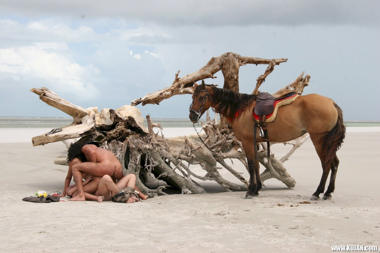 Slutty chick Druuna Diva fucking two guys on the beach - Photo #3198714