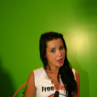 Hottie Tanner Mayes spreads her legs in a FreeOnes TShirt