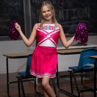 Cheerleaders Coco Lovelock and Pixie Smalls have sex on the table
