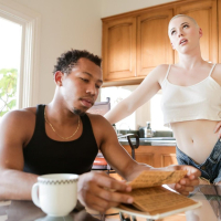 Riley Nixon gets her Twat stuffed by ebony Dong