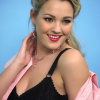 Busty Glamour Model Jodie Gasson takes Shirt off