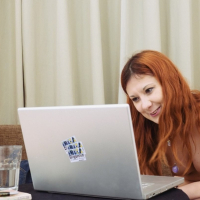 Sarah Dark having webcam sex with a bi boyfriend