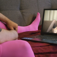 Sarah Dark having webcam sex with a bi boyfriend