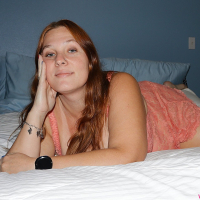 Stunning hottie Ashley Bangs teasing with her sexy curves in the bedroom