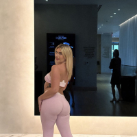 Good looking Kylie Ray with natural tits posing totally naked HD